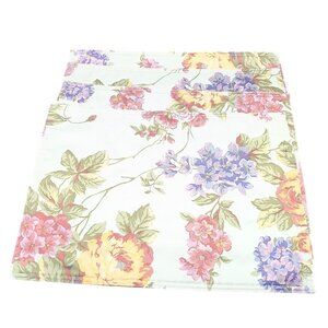 Vintage Floral Pattern Decorative Cotton Fabric Placemats Set Of 4 Cottagecore